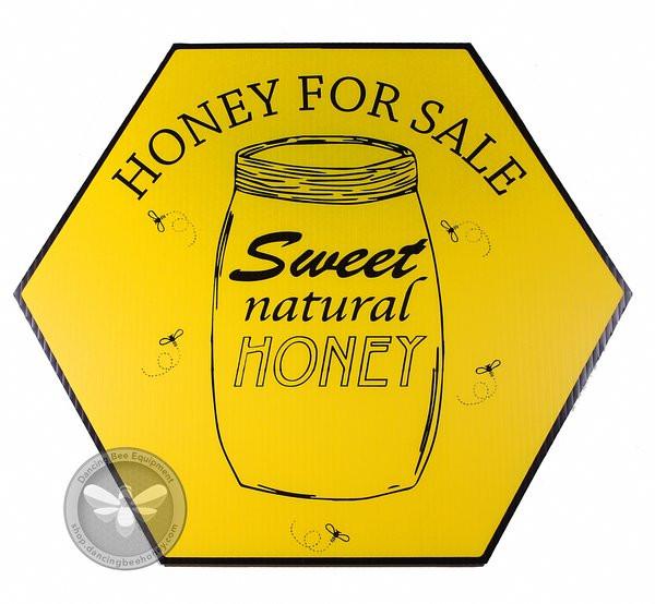 Sweet Natural Honey For Sale - Sign