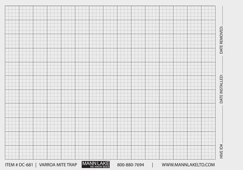 Sticky Board for Varroa Mites